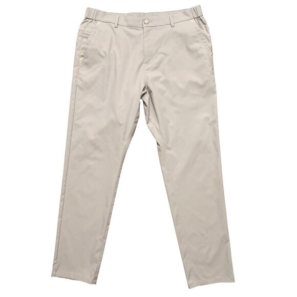 Jack Archer Jetsetter Pants Mens 34x32 Slim Fit Performance Stretch Beige - Picture 1 of 5